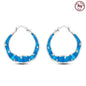 925 Sterling Silver Hoop Earrings Simple Sleeping Cat Earrings For Engagement Wedding Party Birthday Jewelry Gift