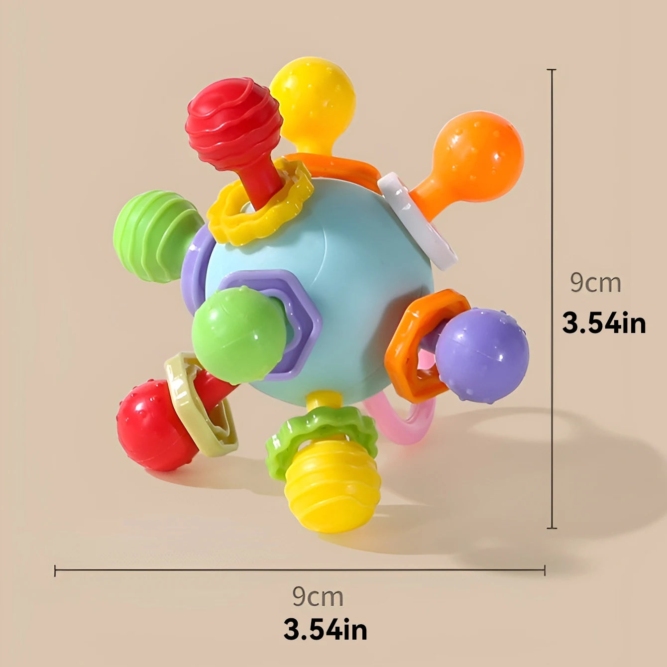 Hand Grip Ball, Teeth-glue, Manhattan Gnawing, and Potable Rattle Sound Toy