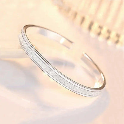 Trendy 925 Sterling Silver Bangles Bracelet Charms