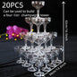 20-60PCS Acrylic Champagne Coupe Glasses Engagement Party Wedding Champagne Tower Prosecco Tower Martini Glasses 5oz