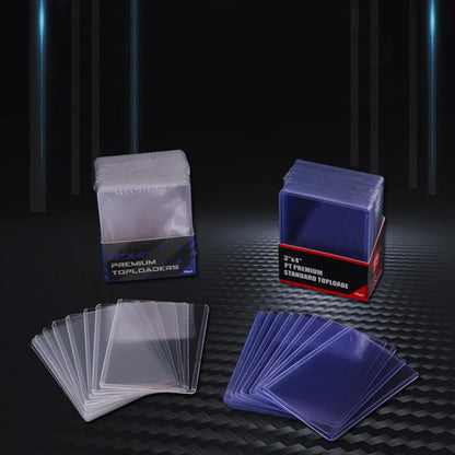 10PCS Standard 35PT Top Loaders Game Card Sleeves Top loaders Card Protector for Baseball Football Sports Game Cards PVC Slot