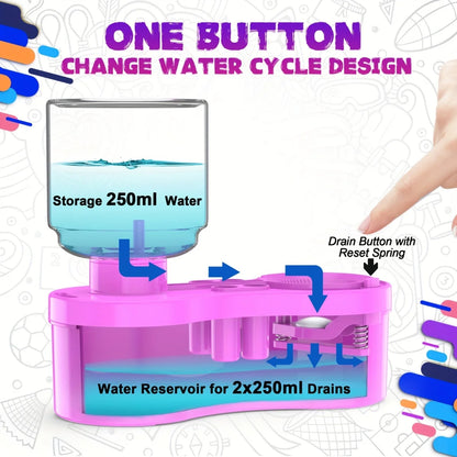 New Automatic Paint Brush Cleaner Machine with Drain Button