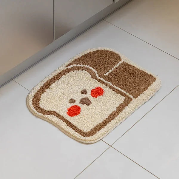Soft Cartoon Imitation‑Cashmere Floor Mat for Bedroom, Bathroom & Home Décor