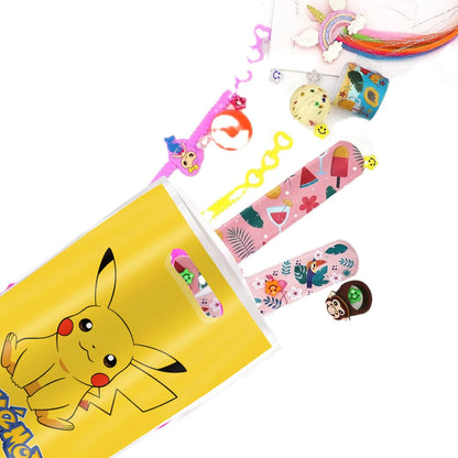 Pokemon theme Birthday Gift Bag Pokemon Figures Pikachu Candy Bag Packaging Pokemon Giveaway Party Favors Children Toy  Supplies