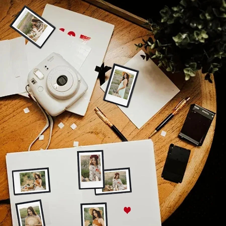 3‑Inch Magnetic Photo Frames for Instax Mini & Polaroid Pictures (5/10‑Pack)