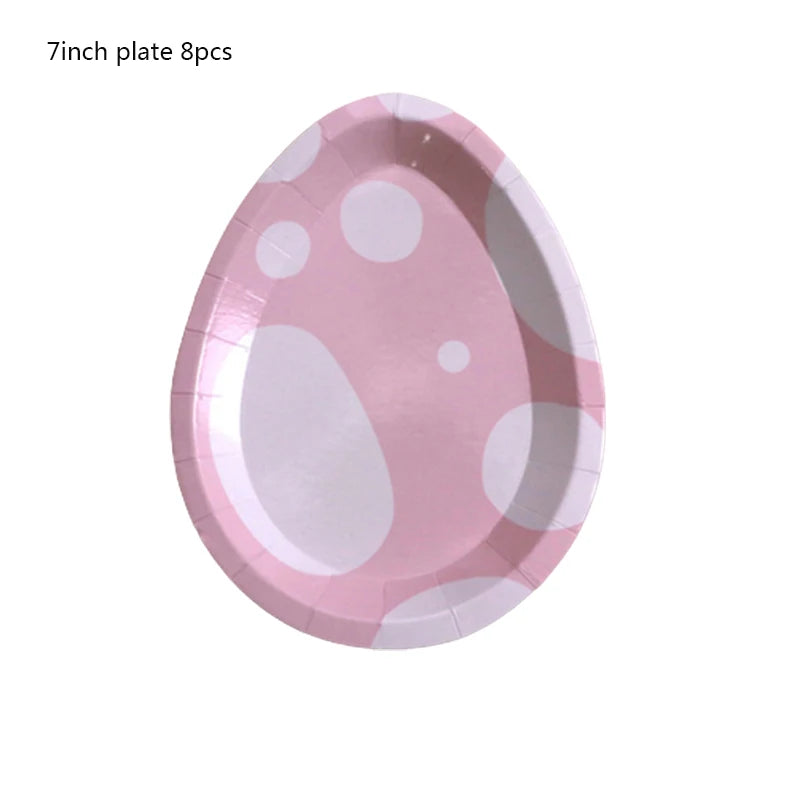 Easter Bunny Egg Party Supplies – Disposable Tableware & Kids Favors