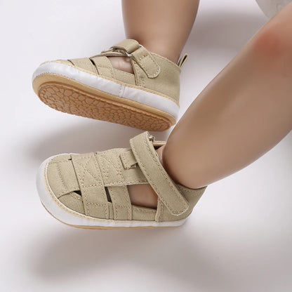 Toddler First Walker Baby Crib Newborn Baby Summer Sandals Infant Boy Girl Shoes Rubber Soft Sole Non-Slip