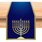 Hanukkah Menorah Table Runner – Star of David Holiday Home Décor