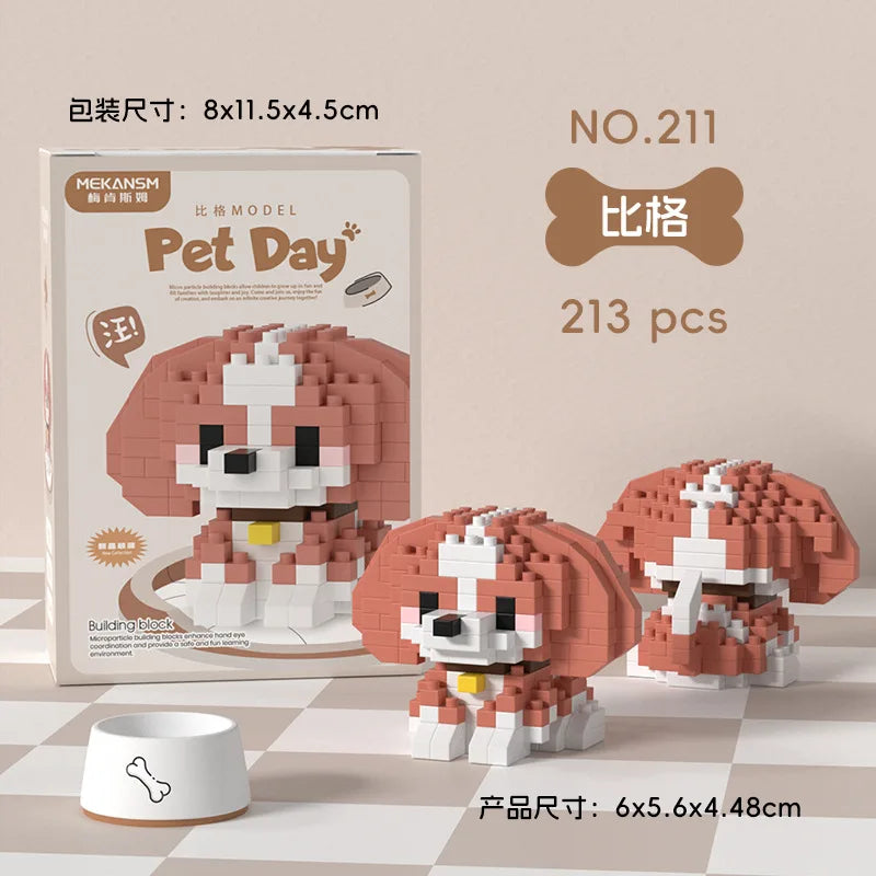Animal Mini Building Blocks Set – Small Particle DIY Assembly Bricks for Kids Ages 10–12, Educational Birthday Toy