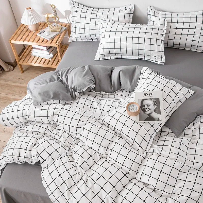 2/3piece Cartoon Animal Starry Sky Print Bedding Set, A Duvet Cover and A Pair of Pillowcases (no Padding), Suitable for Bedroom