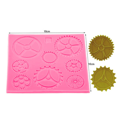 Lock Key Silicone Molds Fondant Chocolate clocks Mold Sugarcraft Clay DIY Baking Tool Cakes Cupcakes Decoration