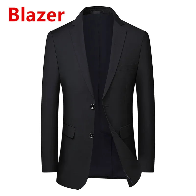Men's (suit + Vest + Trousers) Solid Color Business Suit 3/2 Business Suit