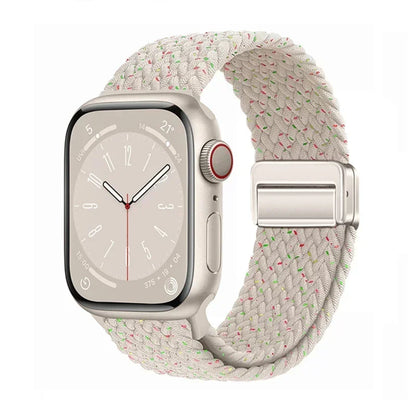 Braided Strap For Apple Watch band 40mm 44mm 42/46mm 49mm 45mm 38/41mm Magnetic buckle Bracelet Series 10 SE 9 8 7 6 5 4 Ultra 2