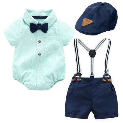 Kids Boys Formal Party Outfits Clothes Set Wedding Birthday Toddler Boy Gentleman Handsome Children Elegant Suit 1 2 3 4 5 Years