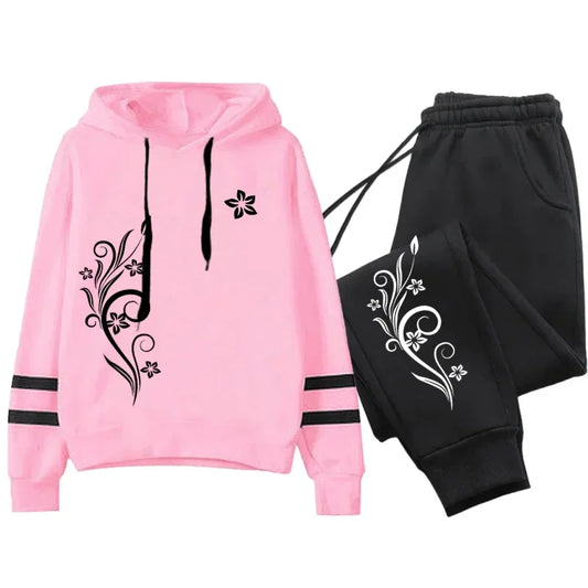 Women’s Autumn/Winter Tracksuit – Hoodie & Sweatpants Set
