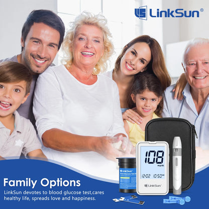 Bioland G‑425‑2 Blood Glucose Meter – Fast 5‑Second Results with 50 Test Strips, Diabetes Testing Kit