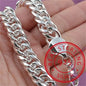Fine 925 Sterling Silver Solid Chain Bracelet For Women Men Charm Party Gift Wedding party Fashion Jewelry
