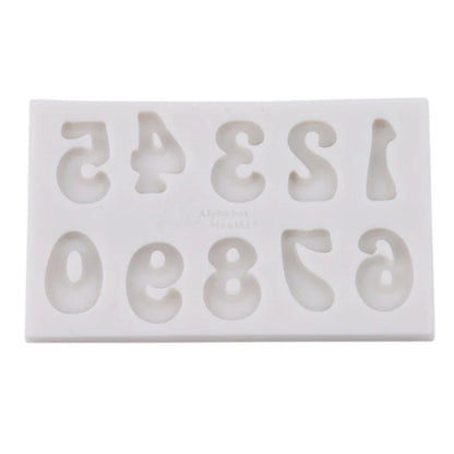 3pcs/set Number Letter Shape Silicone Mold Cake Decoration 3D Food Grade Soap Chocolate Moulds