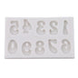 3pcs/set Number Letter Shape Silicone Mold Cake Decoration 3D Food Grade Soap Chocolate Moulds