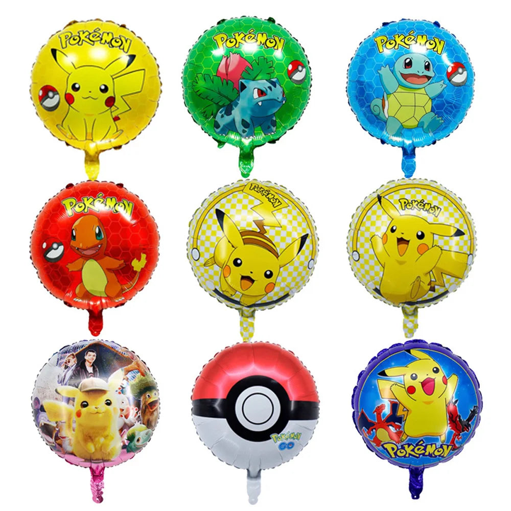 10/50pcs Pokemon Balloon pikachu Party Supplies Pikachu Balloon Balloons For Kids Birthday Party Dcoration Baby Shower Gift Toys