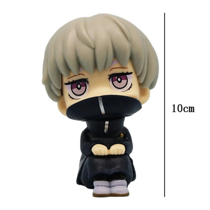Anime Cute Fushiguro Toji Jujutsu Kaisen Figure Gojo Satoru Action Figure Q Version Doll Geto Suguru Statue 10cm PVC Model Toys