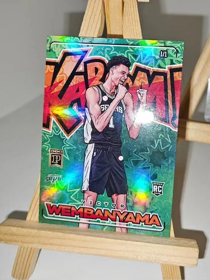 Panini star card James Wembanyama Curry Durant Doncic kobe Signed collectible material card Christmas birthday presents
