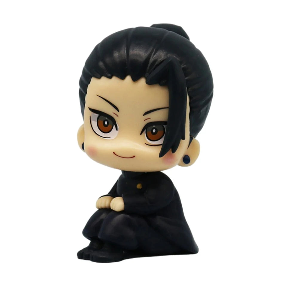 Anime Cute Fushiguro Toji Jujutsu Kaisen Figure Gojo Satoru Action Figure Q Version Doll Geto Suguru Statue 10cm PVC Model Toys
