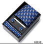 Men's  Tie Pocket Squares Necktie Box Set