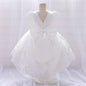 Toddler Girl Evening Party Princess Dress Baby Big Bow Tutu Gown Kids Birthday Wedding Ceremony Costume Gala Clothes Vestidos
