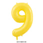 40‑Inch Yellow & White Macaron Daisy Number Foil Balloon