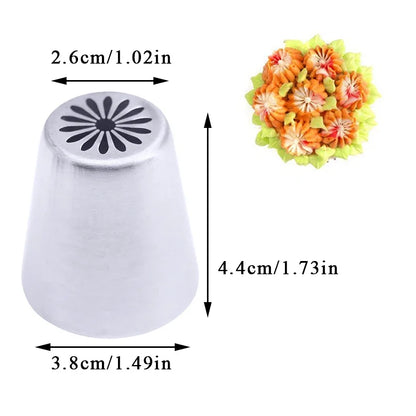 Russian Tulip Icing Nozzles – Flower Piping Tips for Cupcakes & Pastry Decorating