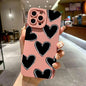 Love Heart Soft Silicone Phone Case For iPhone 16 15 14 Pro Max Plus 11 12 13 Pro Plus X XS XR Shockproof Cover