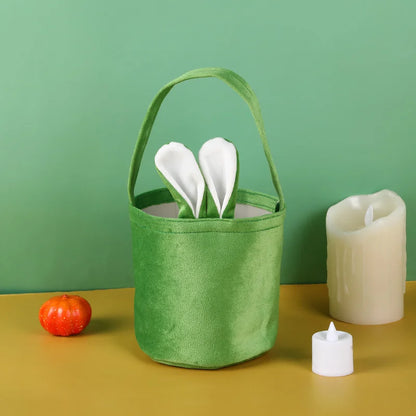 Velvet Easter Rabbit Bags New Pattern Cute Candy Bags Wedding Birthday Party Decoration Easter Basket Decorations