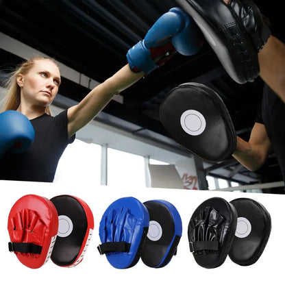 Kick Boxing Gloves Pad PU Leather for Adults Kids MMA Karate Muay Thai Free Fight Training Equipment