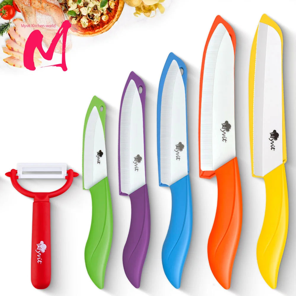 Ceramic Chef Knife Combination Set 3,4,5,6inchs For Home Use Non-Rusting