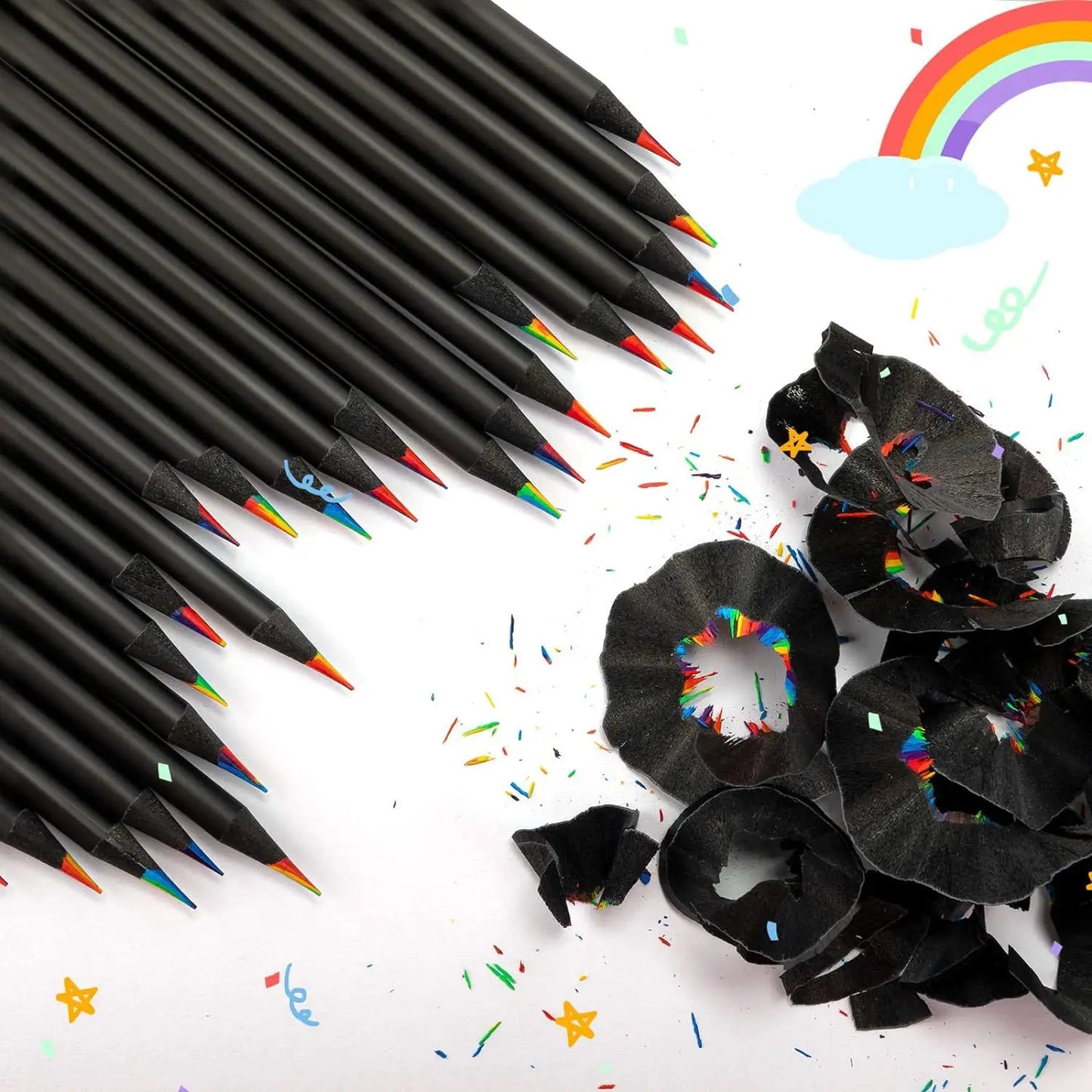 Art Painting, Drawing Rainbow Color Pencils for Kids 10 PCs/Set 7 Colors