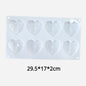 Silicone Diamond Love Baking Mold Set Letter Number Molds 1/6/8 Cavity Heart Mousse Pastry Cake Chocolate Soap Candle Mould