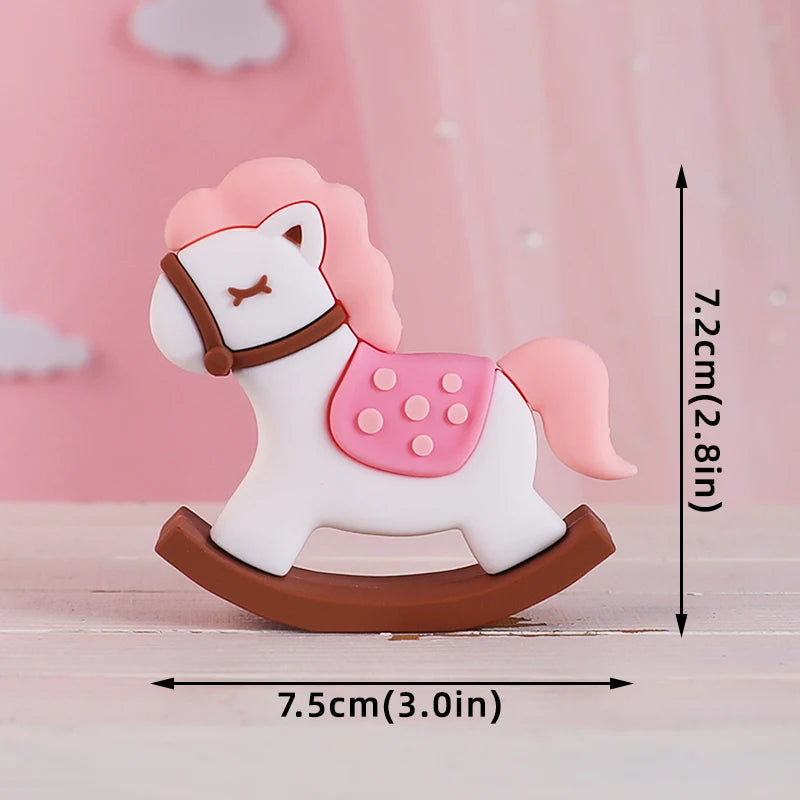 New Hot Air Balloon Cake Decoration Pink Blue Bear Cake Topper for Boy Girl Baby Shower Kids Happy Birthday Party Supplies Gifts