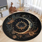 Astrology Moon Stars  Print Round Area Rugs Home Carpet Non Slip Washable Rug Kitchen Living Room Bedroom Dining Room Floor Mat