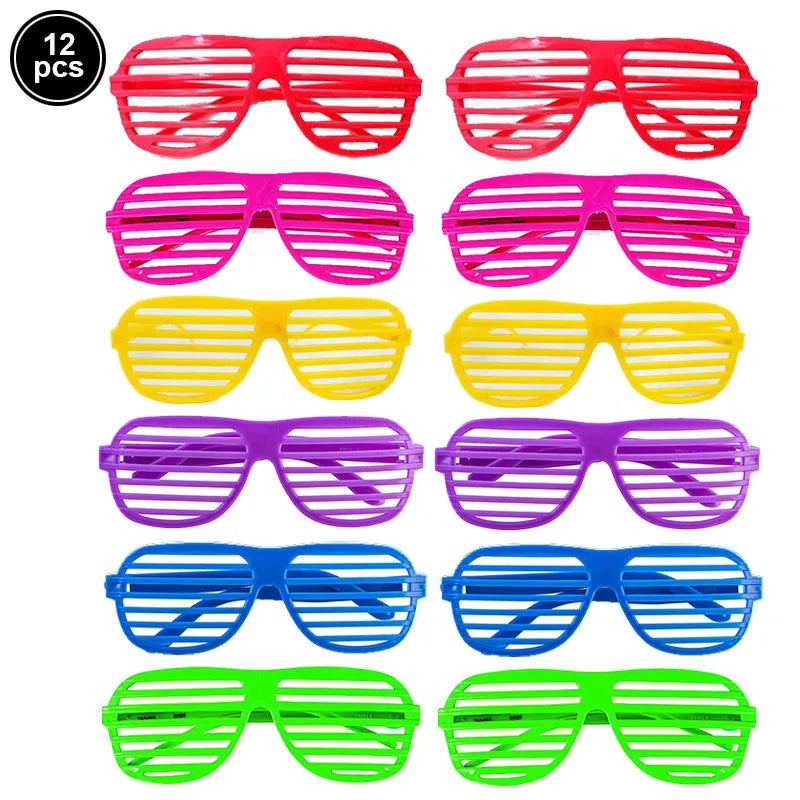 UV Neon Glow Party Hats – Blacklight Fluorescent Plastic Hats for Kids & Adults