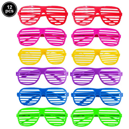 UV Neon Glow Party Hats – Blacklight Fluorescent Plastic Hats for Kids & Adults