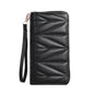 Fashion Quilted Long Wallet For Women, Zipper Around Clutch Coin Purse, Multi Card Slots Mobile Phone Bag