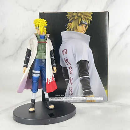 20cm Bandai Naruto Anime Figure Shippuden Uchiha Sasuke Hatake Kakashi Namikaze Minato Action Figure Collection Model Toys Gifts