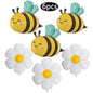 Cute Bee 32‑Inch Gold Number Balloon Garland Set for Kids’ Parties
