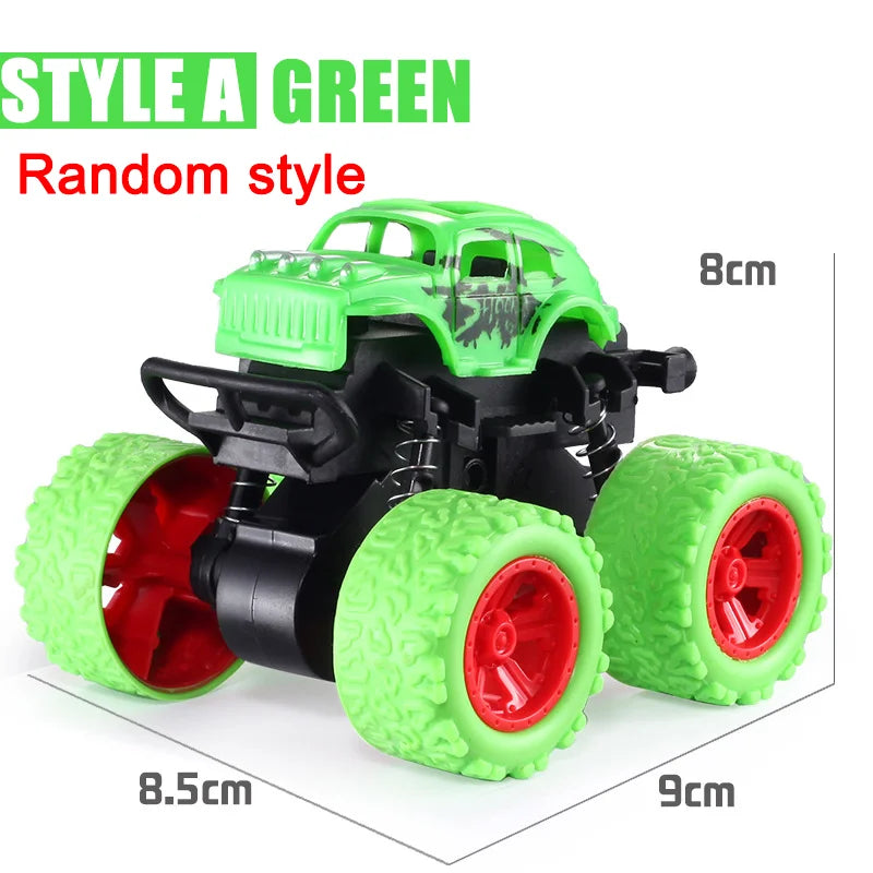 Pull Back Toy Car Inertial Rotation Car Four-wheel Drive Off-road Vehicle SUV Racing Power Children's Toy Car