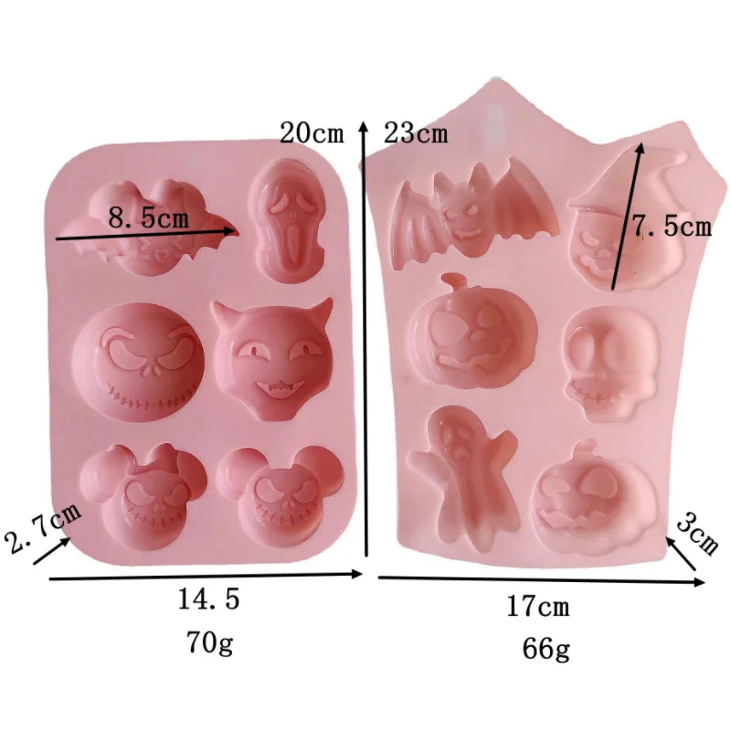 - Halloween Ghost Silicone Mold – DIY Dessert, Pudding & Chocolate Cake Mold