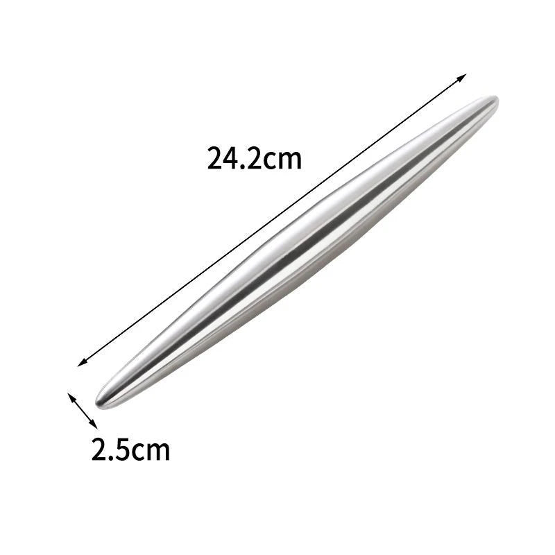 Rolling Pin Stainless Steel 18/24/30cm Kitchen Utensils Dough Bake Pizza Noodles Cookie Dumplings Making Non-stick Baking Tools