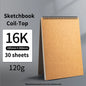 Borrence Spiral Sketchbook – Thick 160 GSM Paper in A3/A4/A5/8K/16K Sizes for Drawing, Watercolor & Art School Use