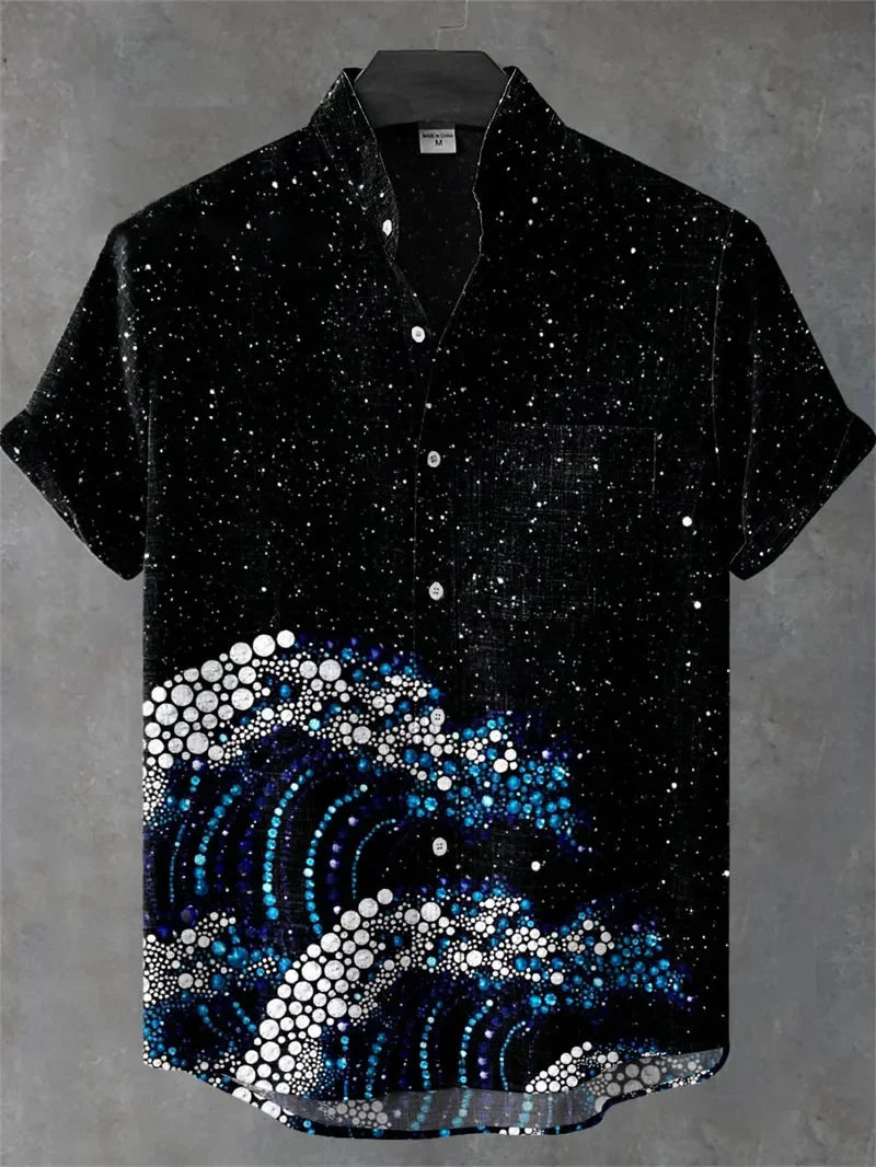 Men’s Retro Hawaiian Shirt – Breathable Short Sleeve Harajuku