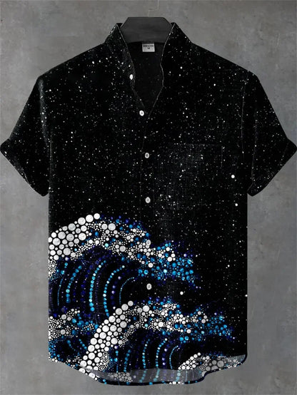 Men’s Retro Hawaiian Shirt – Breathable Short Sleeve Harajuku